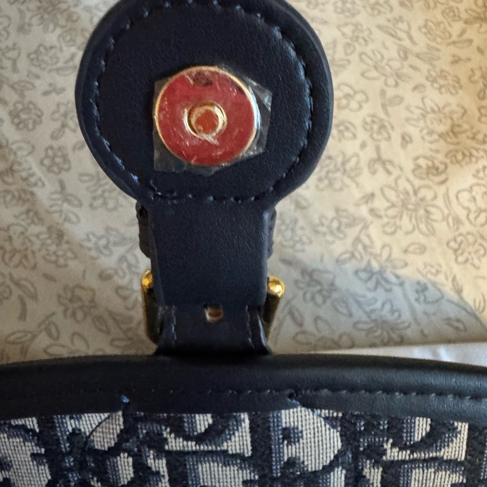 Designer-inspired saddle shape monogram crossbody… - image 7